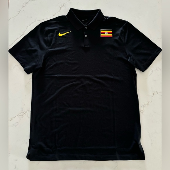 Nike Pro Elite Track & Field Uganda Polo Shirt Mens Size Medium - Picture 1 of 5